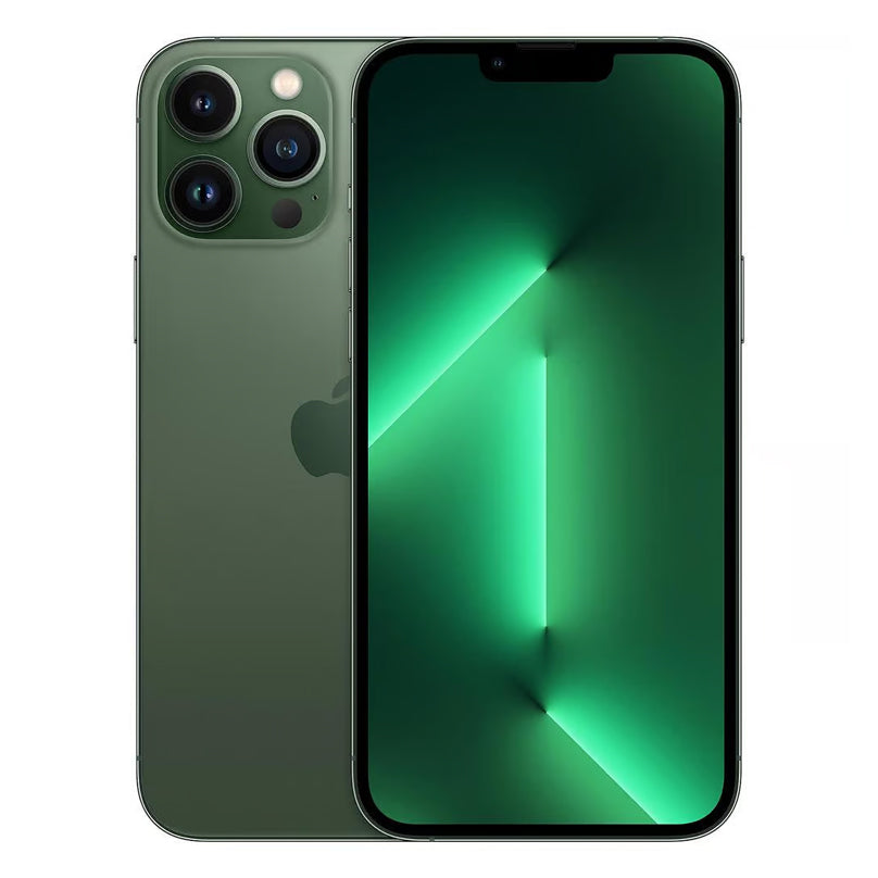 Used, second hand, and refurbished alpine green iPhone 13 pro max in 128GB, 256GB, 512GB and 1TB